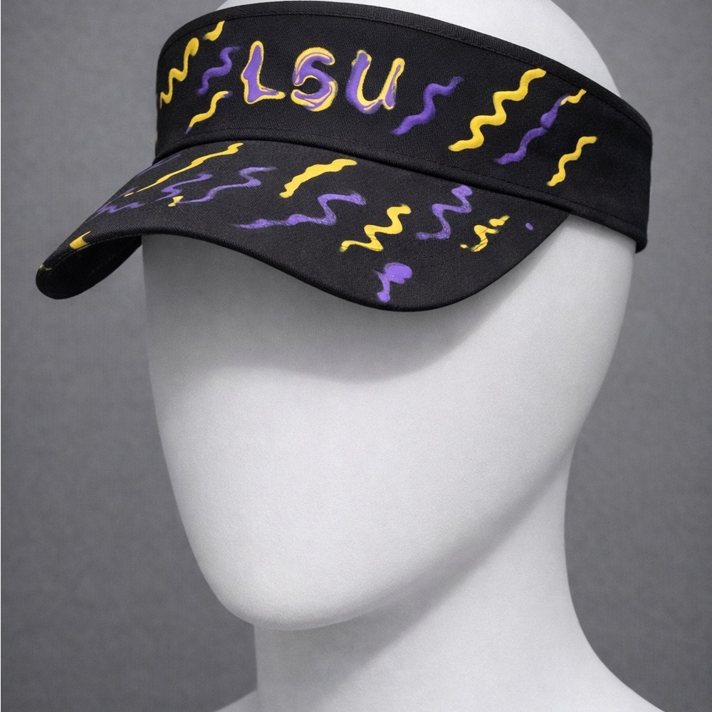 LSU Black Visor with Purple & Yellow Accents